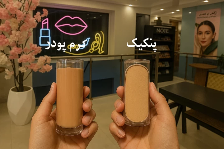 کرم پودر بهتر است یا پنکیک؟ تفاوت این دو محصول و انتخاب درست برای پوست شما