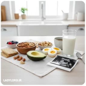 برای وزن‌گیری جنین در ماه نهم چی بخوریم؟ لیست بمب‌های وزن‌گیری سالم