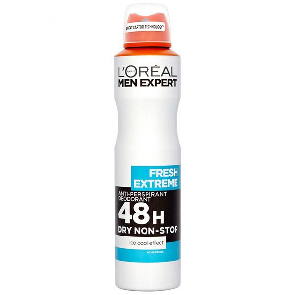 برای بزرگنمایی تصویر دوبار کلیک نمایید اسپری ضد تعریق مردانه لورآل سری Men Expert مدل Fresh Extereme 48H حجم 150 میلی لیتر
