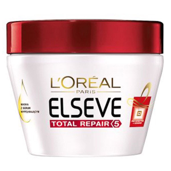ماسک موی ترمیم کننده لورآل Elseve مدل Total Repair 5حجم 300 میلی لیتر