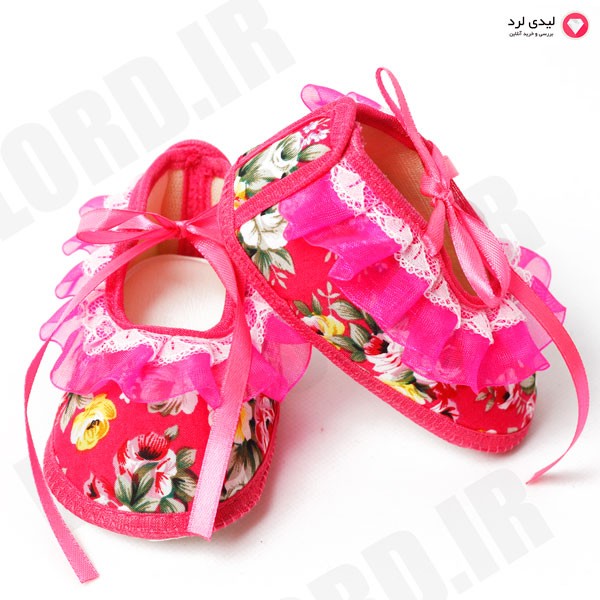 برای بزرگنمایی تصویر دوبار کلیک نمایید پاپوش سوتی نوزادي دخترانه پوشکا مدل 1020 رنگ صورتی