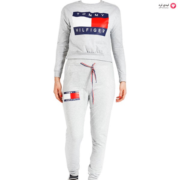 ست بلوز شلوار خانگی طرح TOMMY HILFIGER دخترانه فری سایز کد008