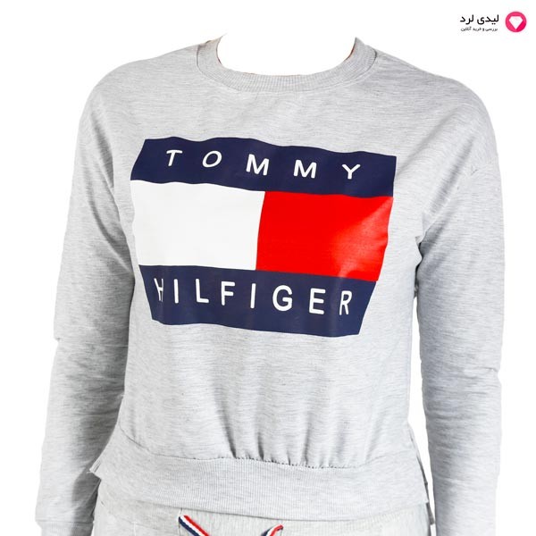 برای بزرگنمایی تصویر دوبار کلیک نمایید ست بلوز شلوار خانگی طرح TOMMY HILFIGER دخترانه فری سایز کد008