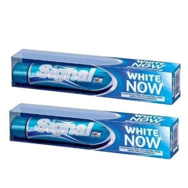 برای بزرگنمایی تصویر دوبار کلیک نمایید خمیر دندان سیگنال مدل White Now حجم 75 میلی لیتر بسته 2 عددی