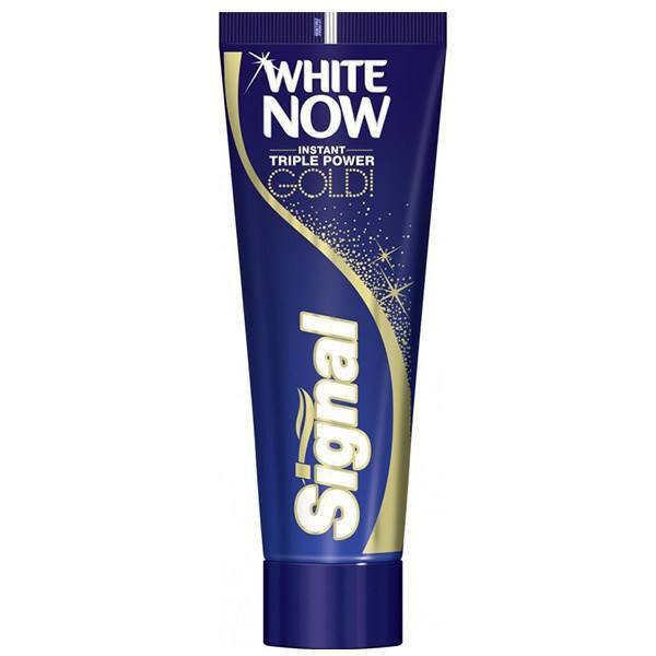 برای بزرگنمایی تصویر دوبار کلیک نمایید خمیر دندان سیگنال سری White Now مدل Gold تیوب 50 میلی لیتر