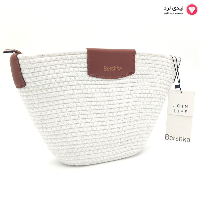 برای بزرگنمایی تصویر دوبار کلیک نمایید کیف زنانه طرح برشکا کوچک کد 1064 رنگ کنفی سفید