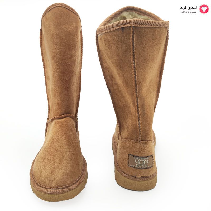 بوت زنانه طرح ugg آگ رنگ عسلی