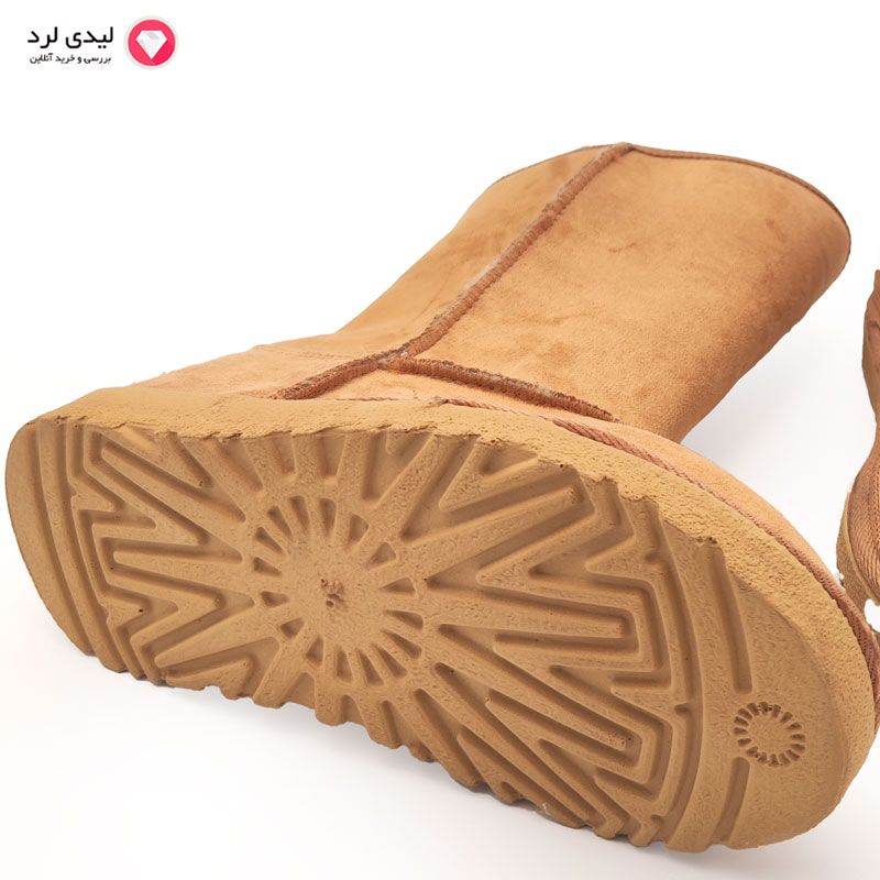 بوت زنانه طرح ugg آگ رنگ عسلی