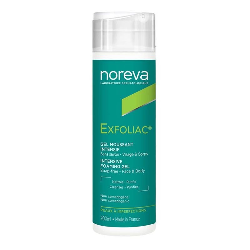 برای بزرگنمایی تصویر دوبار کلیک نمایید ژل شستشو صورت نوروا سری EXFOLIAC مدل INTENSIVE حجم ۲۰۰ میلی لیتر