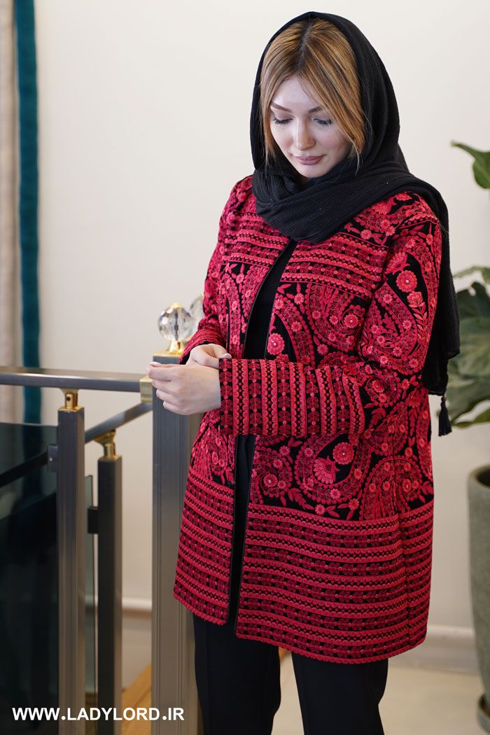برای بزرگنمایی تصویر دوبار کلیک نمایید مانتو بخارادوزی صنم ماهوت