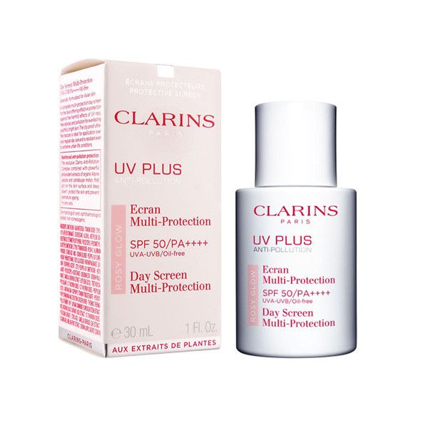 کرم ضد آفتاب کلارنس مدل UV PLUS ROSY GLOW حجم 30 میلی لیتر