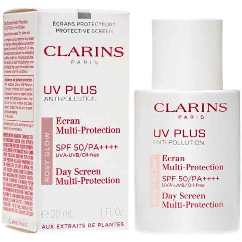 کرم ضد آفتاب کلارنس مدل UV PLUS ROSY GLOW حجم 30 میلی لیتر