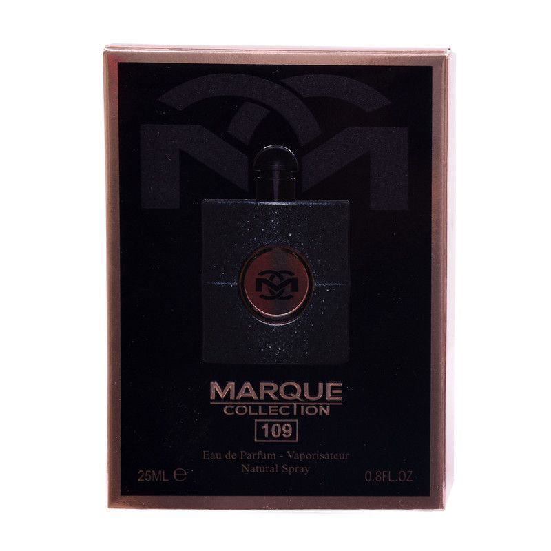مینی ادکلن طرح Black Opium برند MARQUE شماره 109 حجم 25 میلی لیتر
