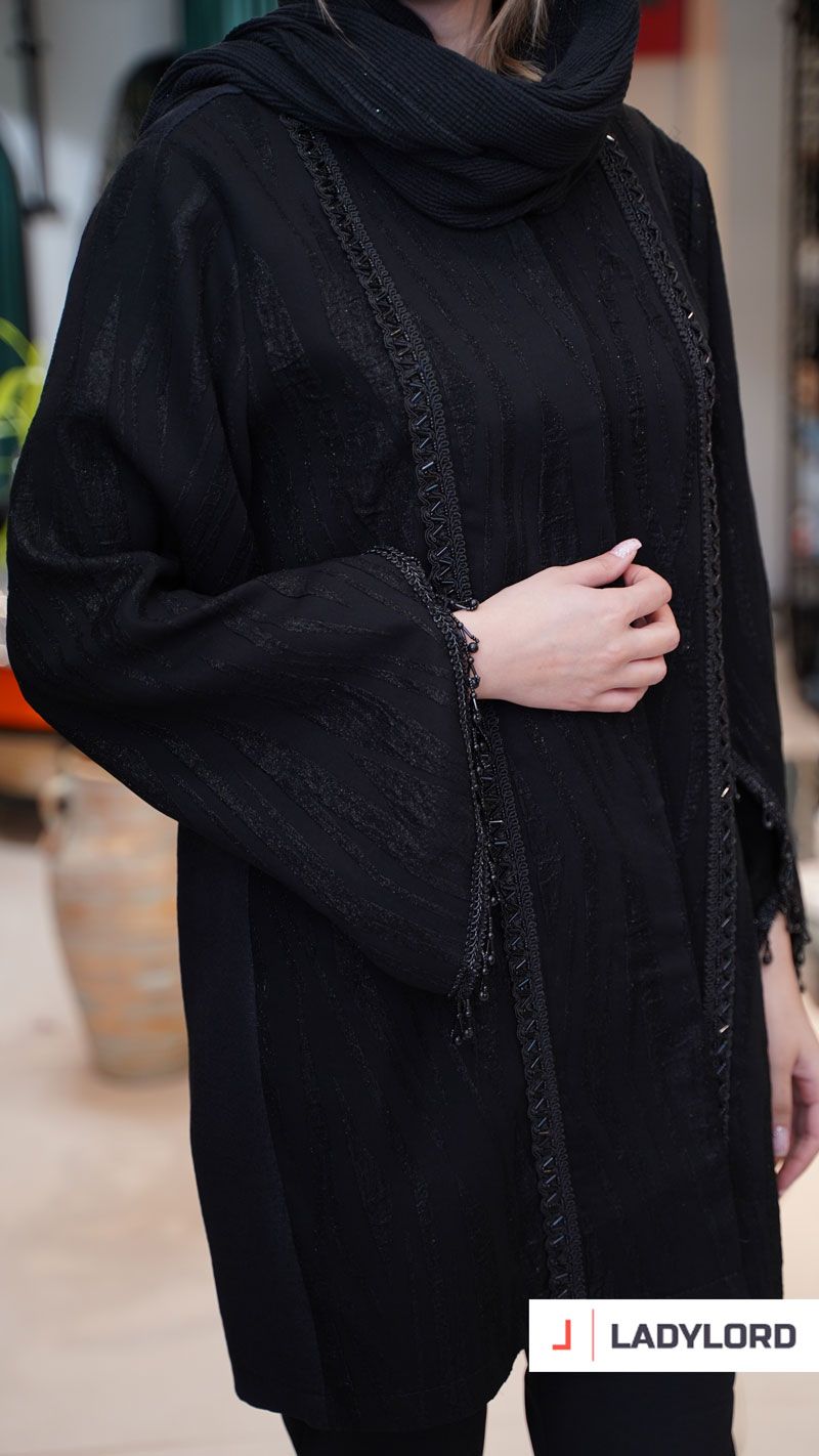 برای بزرگنمایی تصویر دوبار کلیک نمایید مانتو زنانه کرپ لمه خرج کار نایس مد