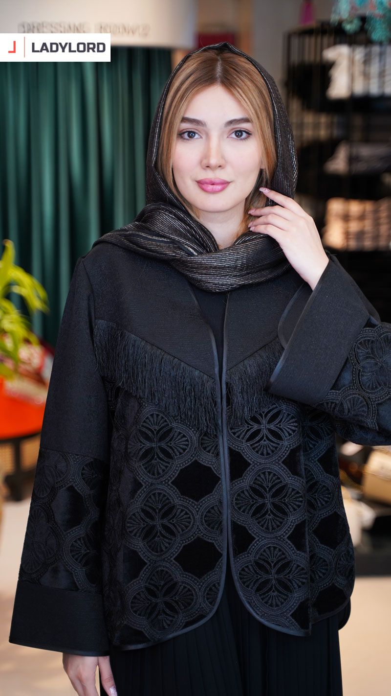 برای بزرگنمایی تصویر دوبار کلیک نمایید کت و دامن زنانه ریش دار طرح نایس کد001