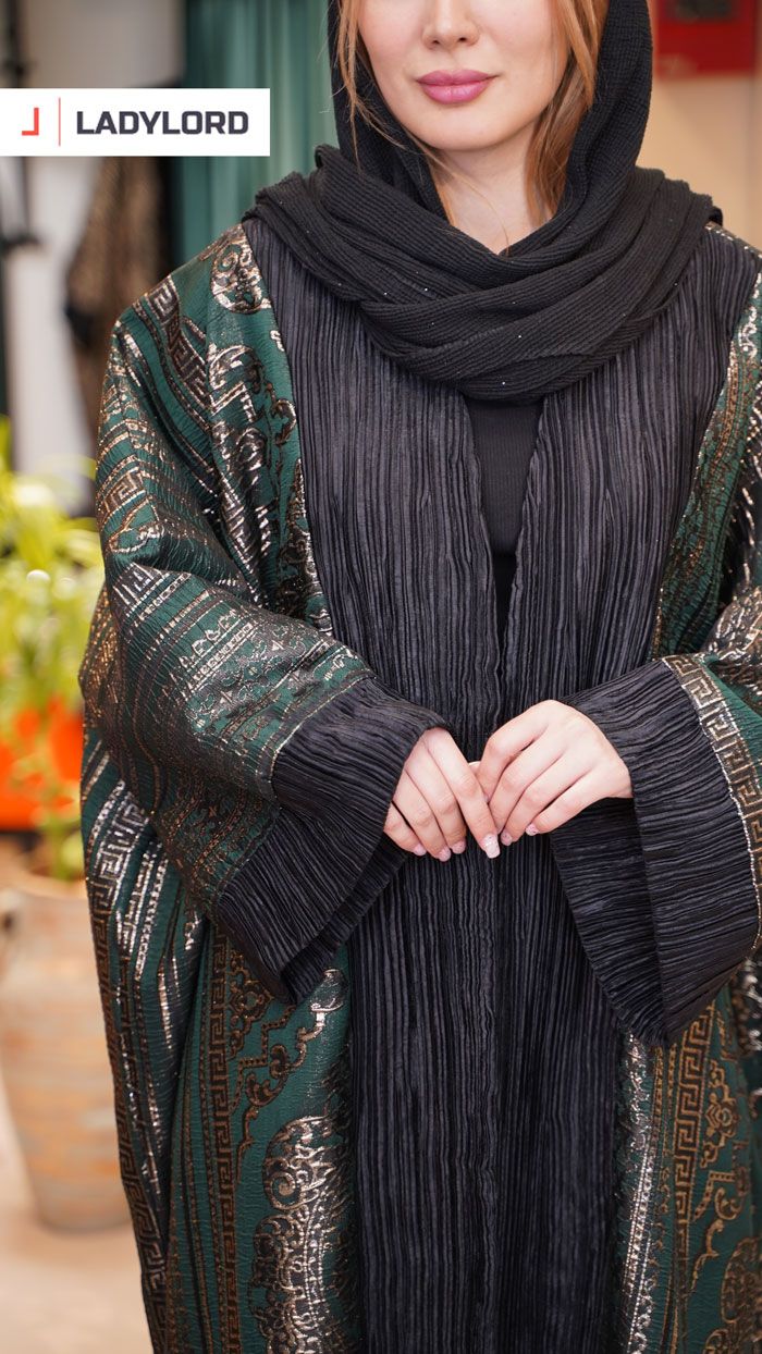برای بزرگنمایی تصویر دوبار کلیک نمایید مانتو زنانه بلند هیرومی طرح1 رویال رنگ سبز