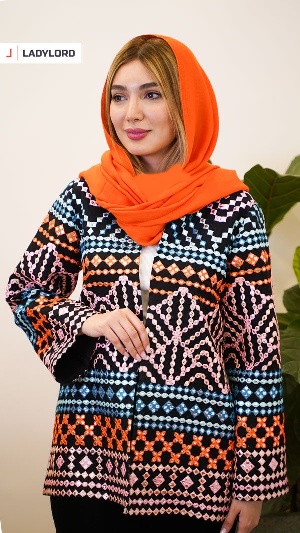 مانتو زنانه رسپینا مشکی ماهوت