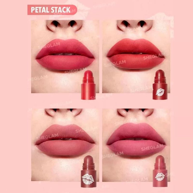 رژ  لب 4 طبقه شیگلم  مدل MEGA LIP STACKS رنگ BARE STACK