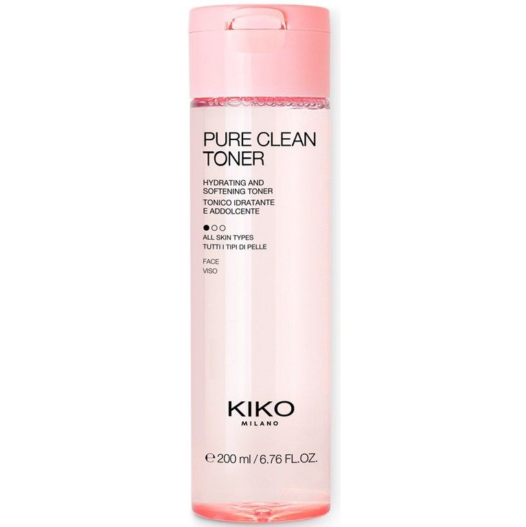 برای بزرگنمایی تصویر دوبار کلیک نمایید تونر آبرسان و لطافت بخش کیکو میلانو Kiko Milano Pure Clean انواع پوست حجم 200 میلی لیتر
