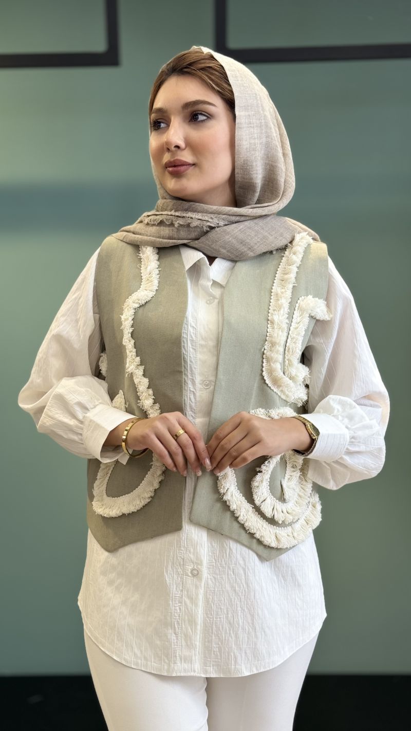 وست و شومیز لنین ریش دار طرح سلما کد 1914