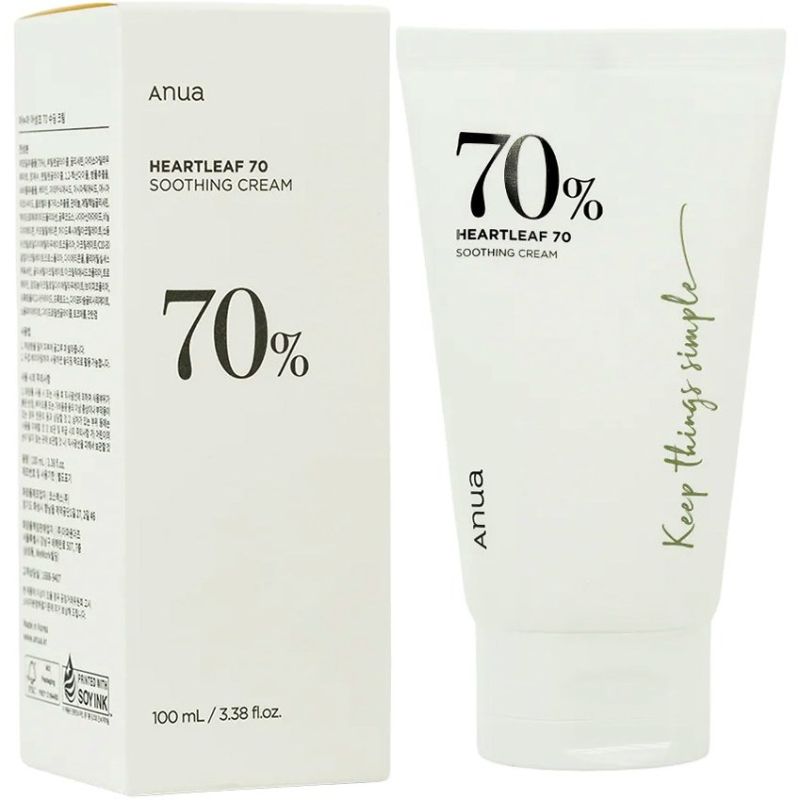 برای بزرگنمایی تصویر دوبار کلیک نمایید کرم تقویت کننده تسکین دهنده آنوا Anua Heartleaf 70% Soothing Cream