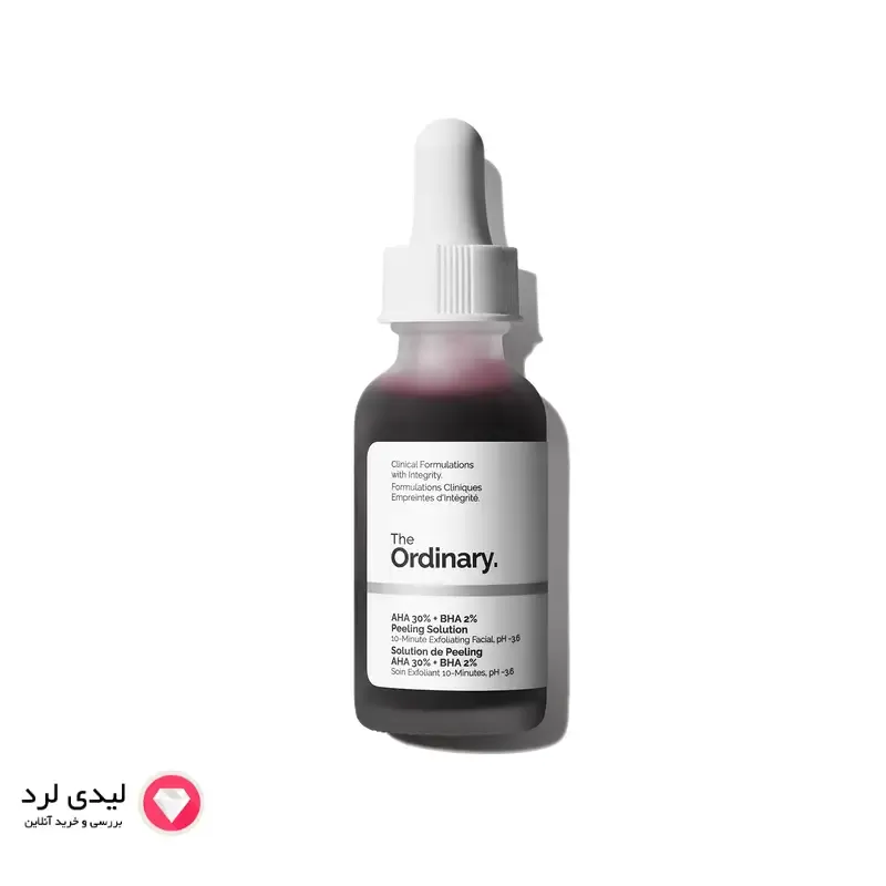برای بزرگنمایی تصویر دوبار کلیک نمایید سرم لایه بردار دی اوردینری مدل AHA 30% BHA 2% Peeling حجم 30 میلی لیتر