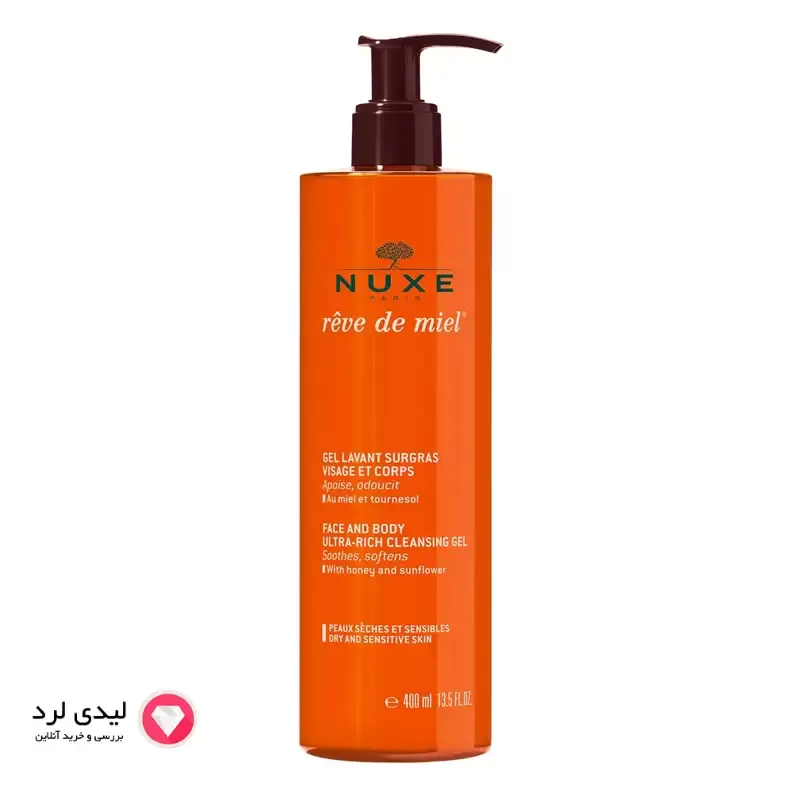 برای بزرگنمایی تصویر دوبار کلیک نمایید ژل پاک کننده صورت نوکس سری Reve De Miel حجم 400 میلی لیتر