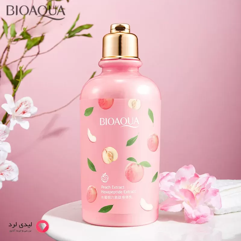 برای بزرگنمایی تصویر دوبار کلیک نمایید لوسیون بدن هلو بیوآکوا آبرسان و پروتئینه پوست حجم ۲۵۰ گرم