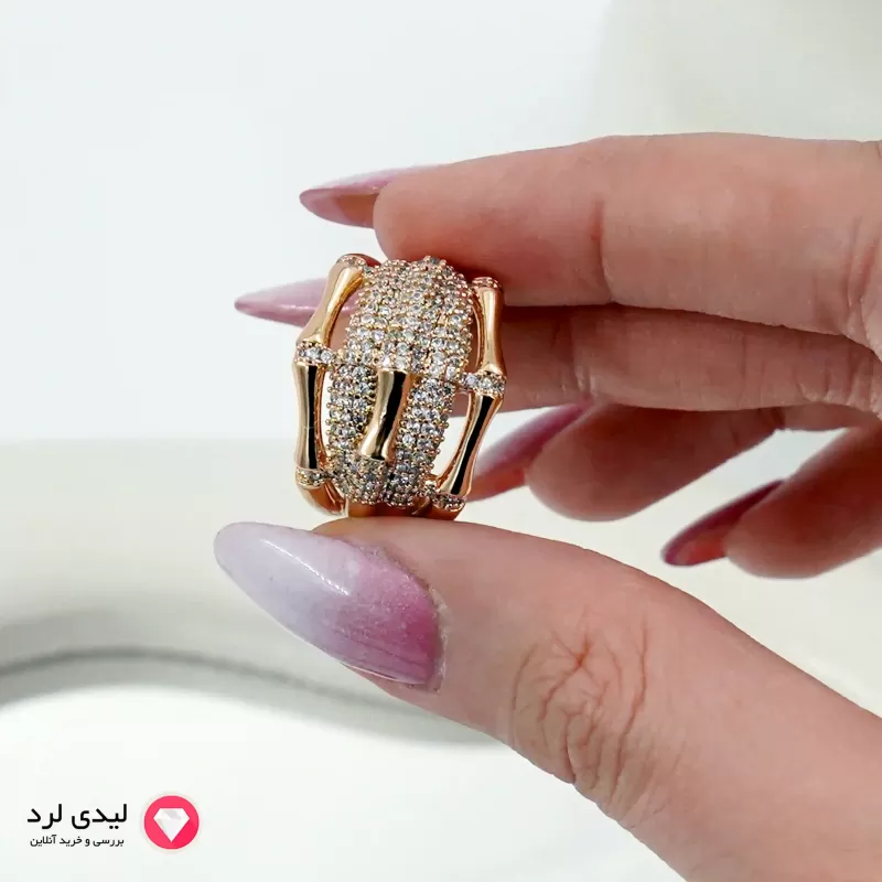 برای بزرگنمایی تصویر دوبار کلیک نمایید انگشتر زنانه مجلسی ژوپینگ کد 1850
