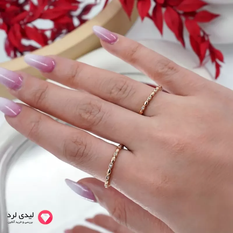 برای بزرگنمایی تصویر دوبار کلیک نمایید انگشتر ظریف ژوپینگ کد 1856