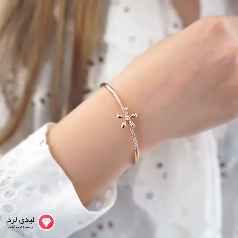 بنگل طرح گل نگین دار ژوپینگ کد 5860