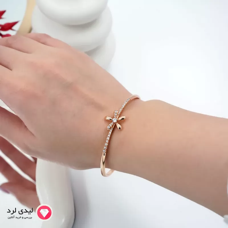 بنگل طرح گل نگین دار ژوپینگ کد 5860