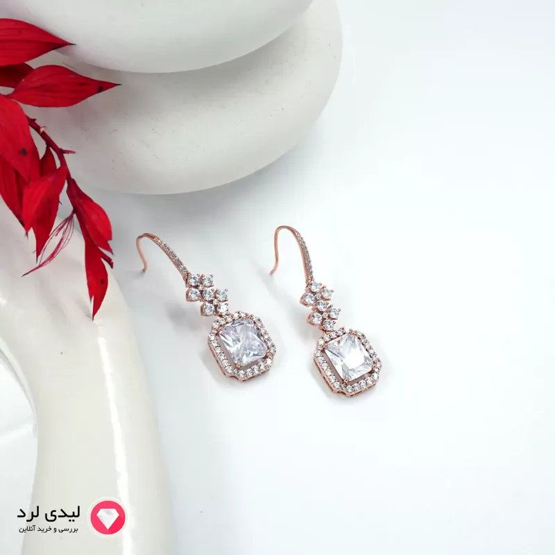 برای بزرگنمایی تصویر دوبار کلیک نمایید گوشواره طرح الماس ژوپینگ کد 26275