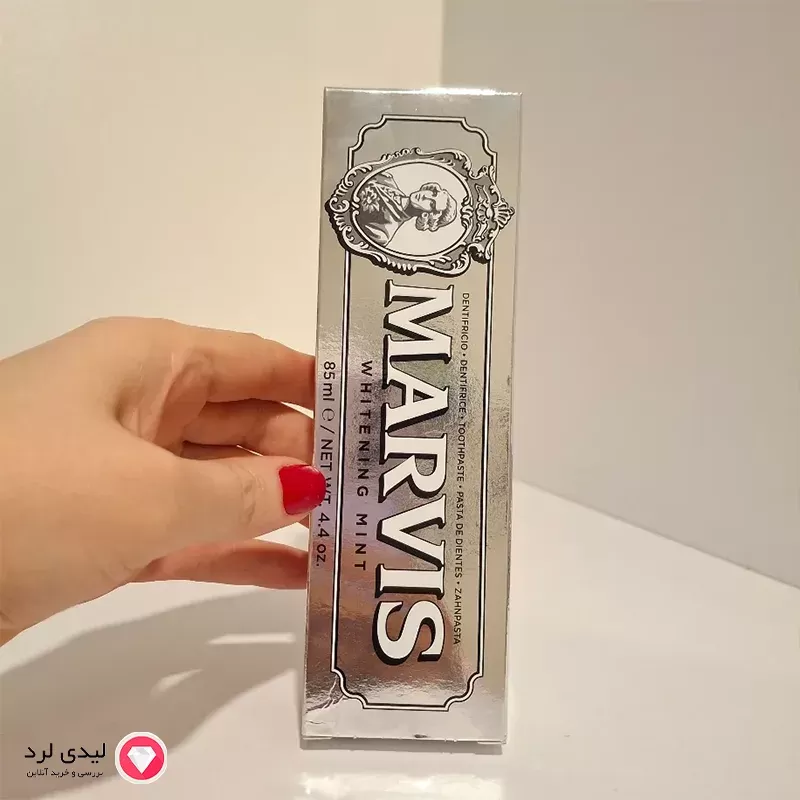 برای بزرگنمایی تصویر دوبار کلیک نمایید خمیر دندان مارویس مدل WHITENING حجم 85 میلی لیتر