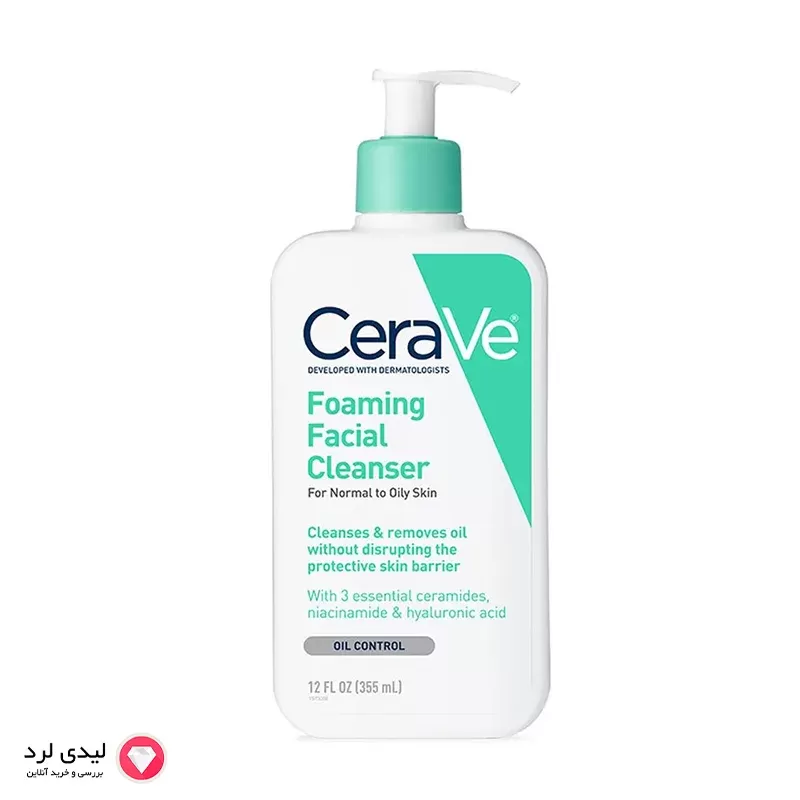 برای بزرگنمایی تصویر دوبار کلیک نمایید ژل شستشو صورت سراوی مدل foaming cleanser مناسب پوست نرمال تا چرب حجم 236 میلی لیتر