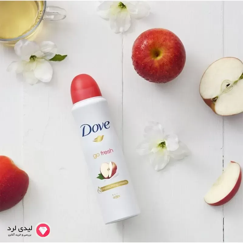 برای بزرگنمایی تصویر دوبار کلیک نمایید اسپری ضد تعریق زنانه داو مدل Go Fresh رایحه سیب و چای سفید حجم 250 میلی لیتر
