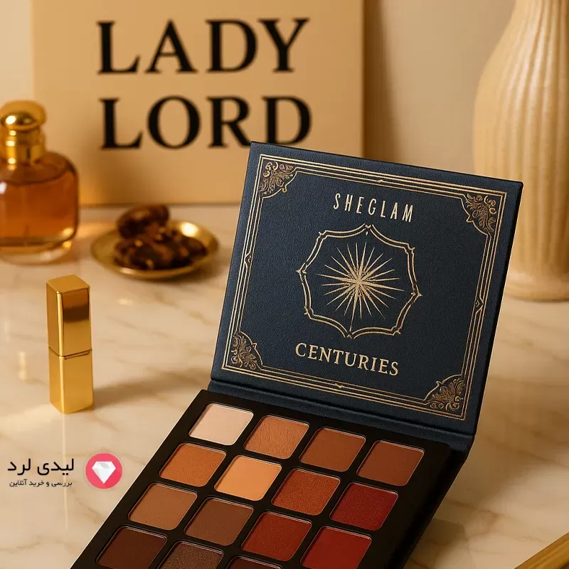 برای بزرگنمایی تصویر دوبار کلیک نمایید پالت سایه 15 رنگ شیگلم Sheglam مدل Centuries