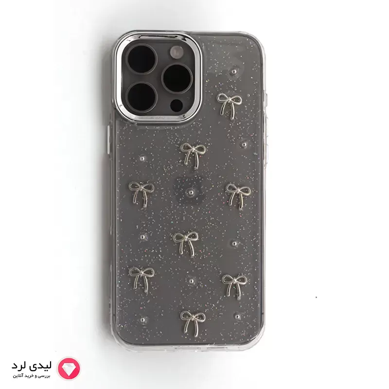برای بزرگنمایی تصویر دوبار کلیک نمایید قاب گوشی آیفون 16پرومکس طرح پاپیون شاین دار