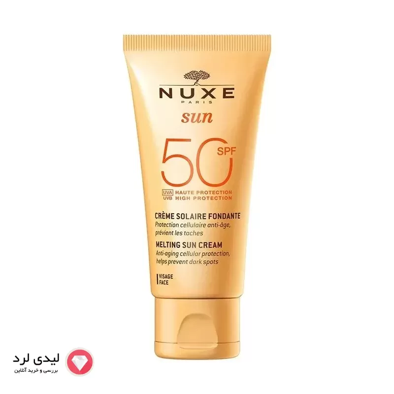 برای بزرگنمایی تصویر دوبار کلیک نمایید کرم ضد آفتاب بدون رنگ نوکس SPF 50 مدل سلولار مناسب انواع پوست حجم 50 میلیلیتر