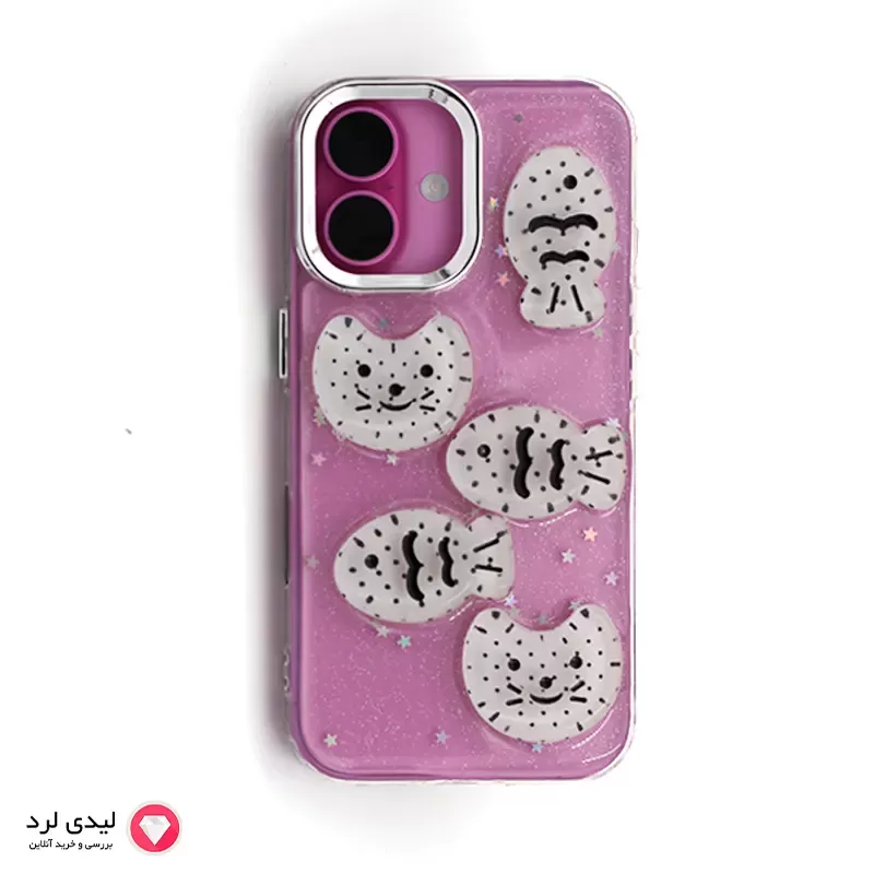 برای بزرگنمایی تصویر دوبار کلیک نمایید قاب گوشی آیفون 16مدل گربه ماهی
