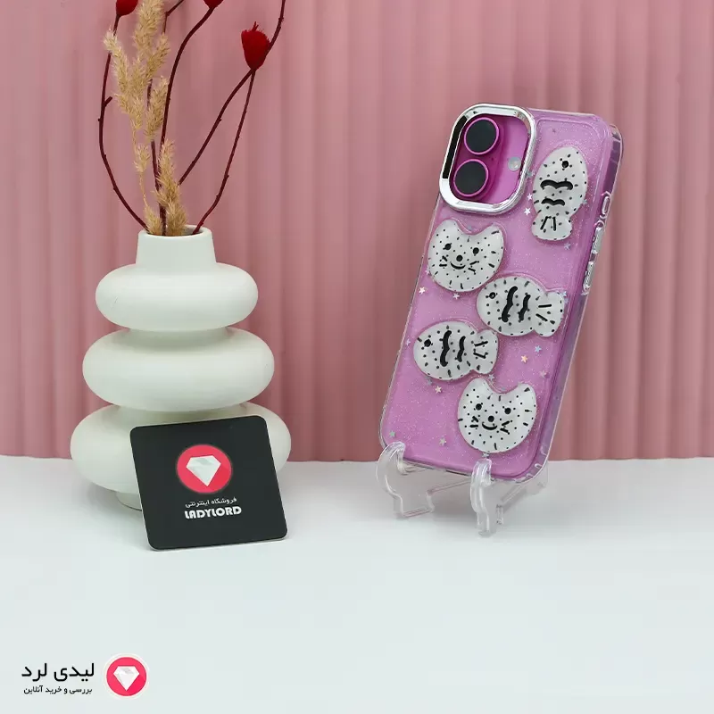 برای بزرگنمایی تصویر دوبار کلیک نمایید قاب گوشی آیفون 16مدل گربه ماهی