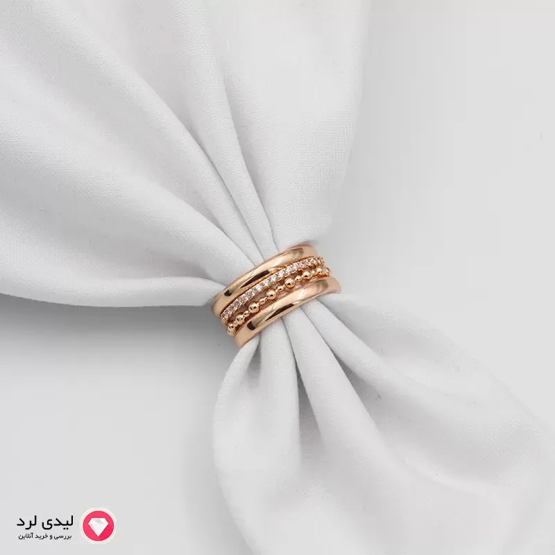 انگشتر رزگلد ژوپینگ کد 12370