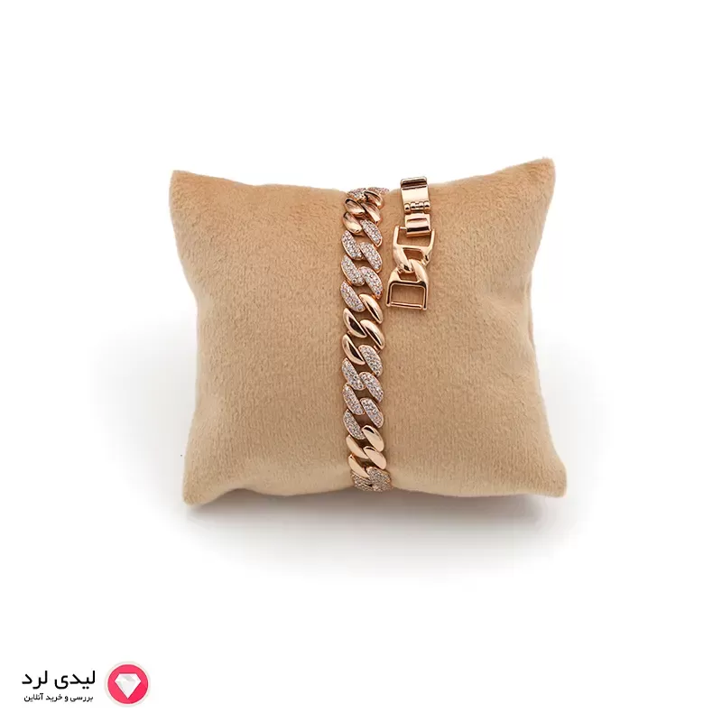 برای بزرگنمایی تصویر دوبار کلیک نمایید دستبند کارتیر نگین دار ژوپینگ کد 5924