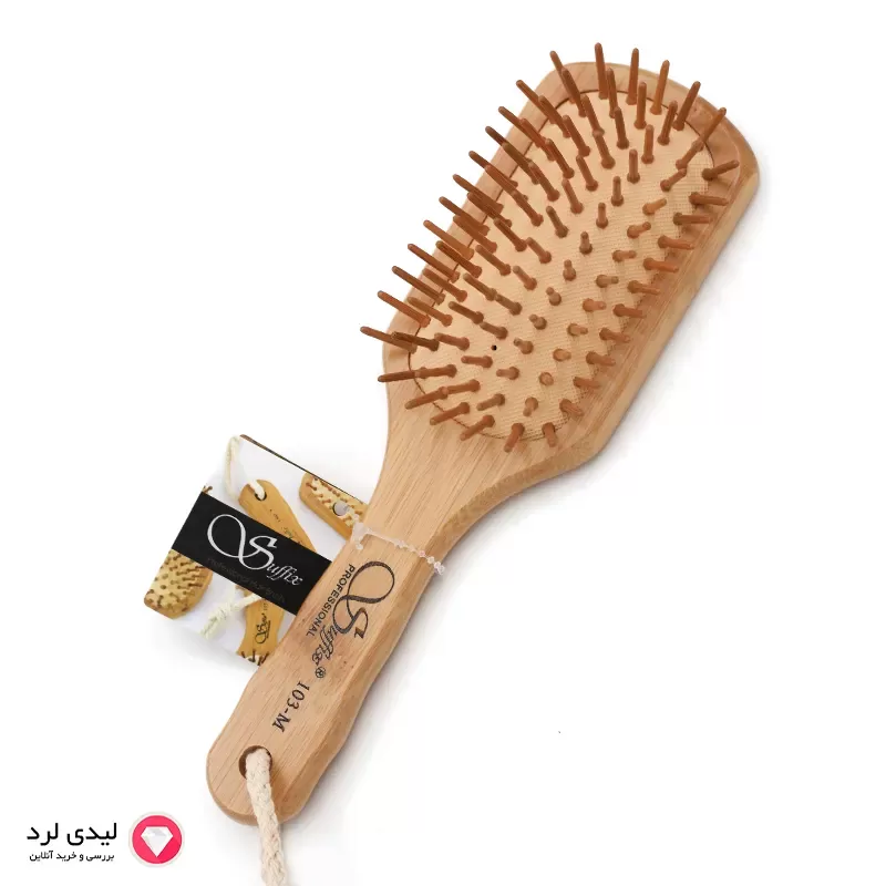 برای بزرگنمایی تصویر دوبار کلیک نمایید برس بامبو SUFFIX مستطیل سایز متوسط مدل 103M