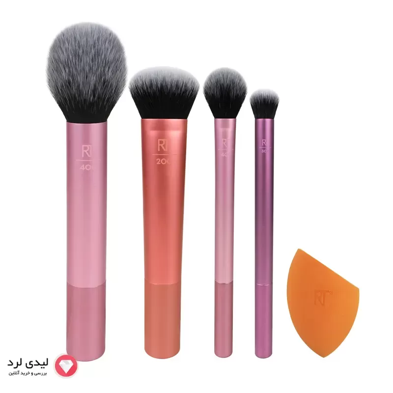 ست براش و پد آرایشی ریل تکنیک 5 تیکه