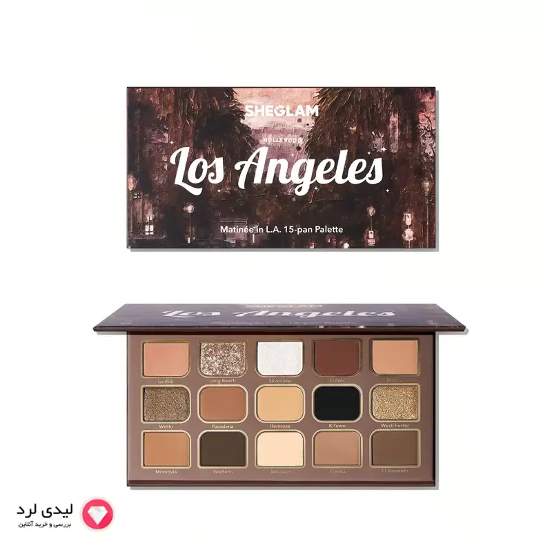 برای بزرگنمایی تصویر دوبار کلیک نمایید پالت سایه چشم 15 رنگ شیگلم مدل Matinée In L.A