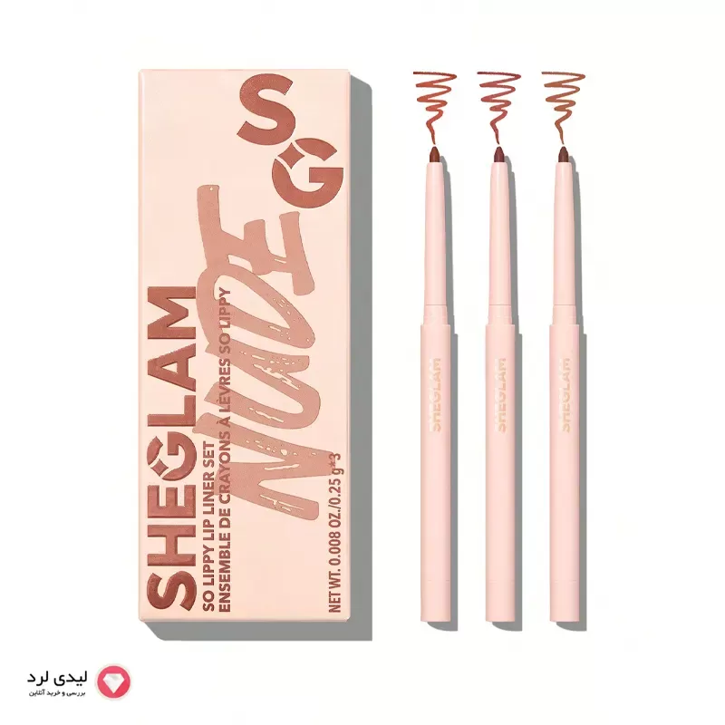 برای بزرگنمایی تصویر دوبار کلیک نمایید ست 3 عددی مداد لب شیگلم SHEGLAM مدل SO LIPPY رنگ Au Naturel
