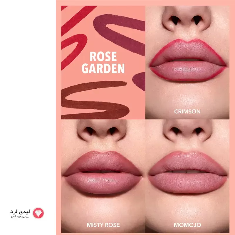 برای بزرگنمایی تصویر دوبار کلیک نمایید ست 3 عددی مداد لب شیگلم SHEGLAM مدل SO LIPPY رنگ Rose Garden