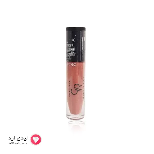برای بزرگنمایی تصویر دوبار کلیک نمایید رژ لب مایع مات گلدن رز مدل LONG STAY شماره 46