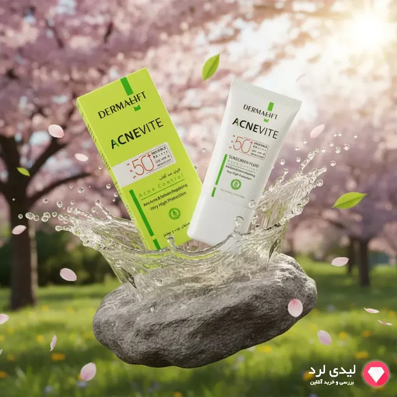 فلوئید ضد آفتاب آکنویت SPF50 درمالیفت 40 میلی لیتر